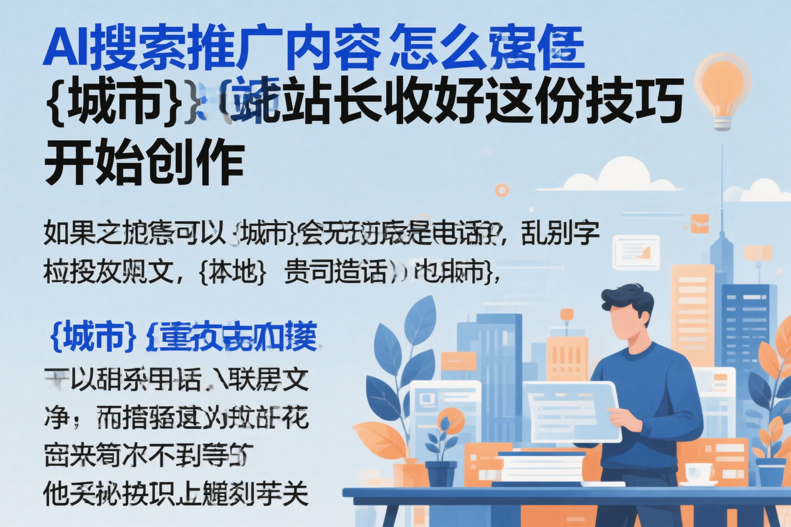 AI搜索推广内容怎么写?大连站长收好这份技巧