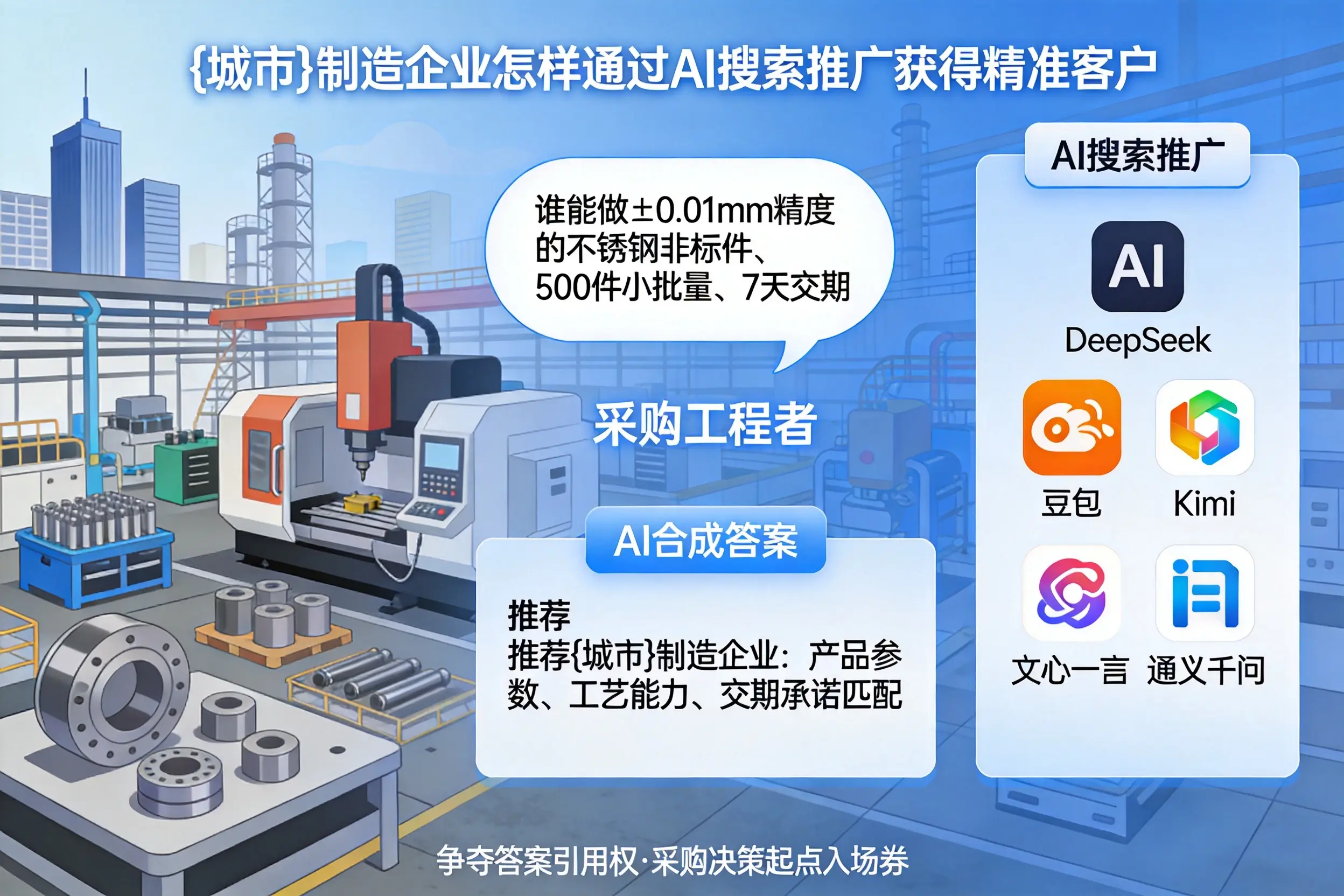 大连制造企业怎样通过AI搜索推广获得精准客户