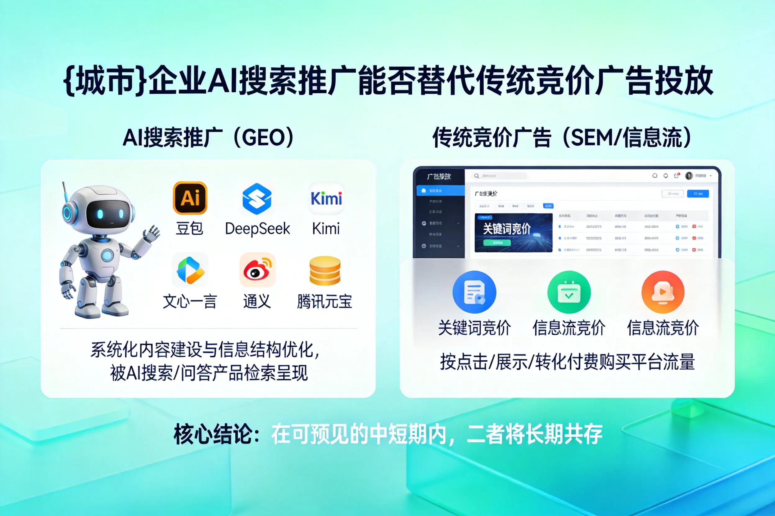 大连企业AI搜索推广能否替代传统竞价广告投放
