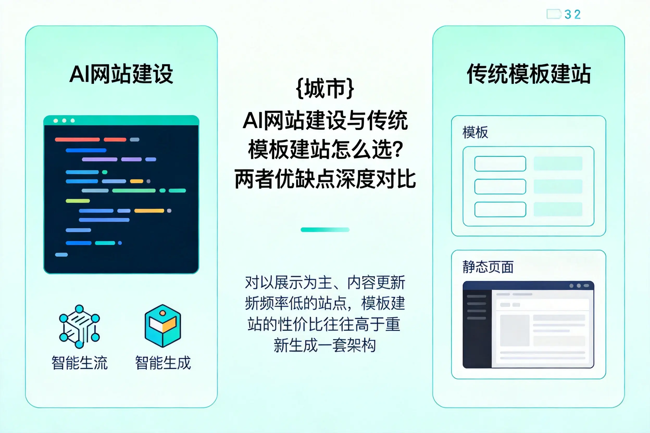 大连AI网站建设与传统模板建站怎么选?两者优缺点深度对比
