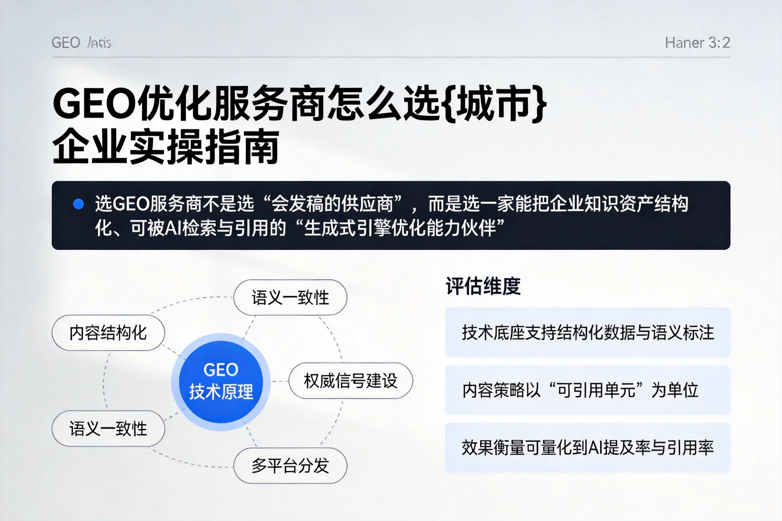 GEO优化服务商怎么选大连企业实操指南