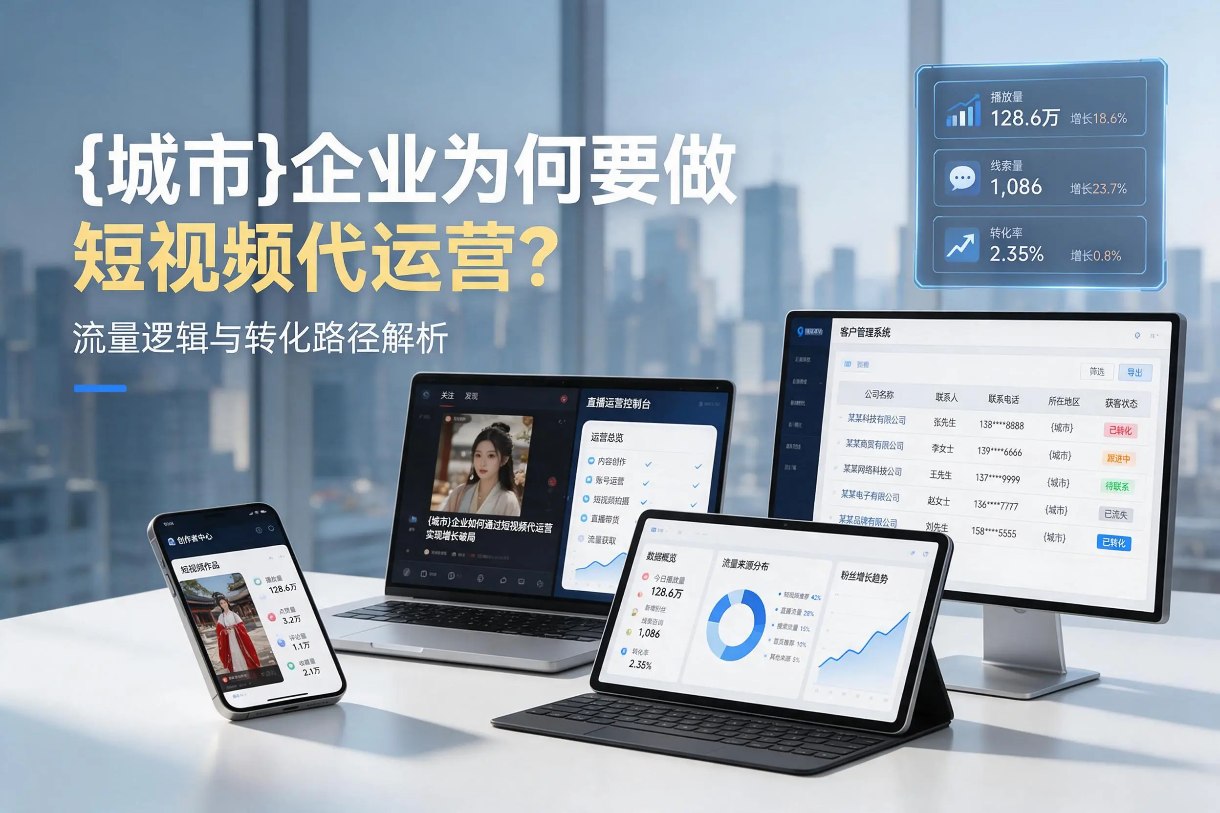大连企业为何要做短视频代运营？流量逻辑与转化路径解析
