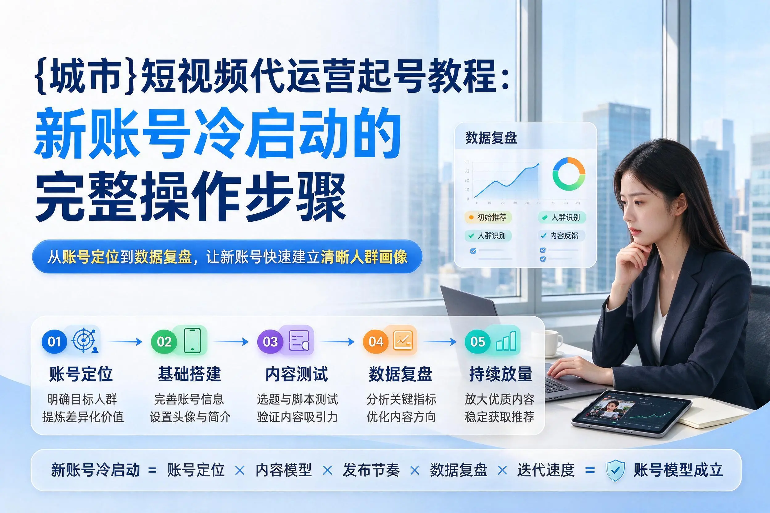 大连短视频代运营起号教程：新账号冷启动的完整操作步骤