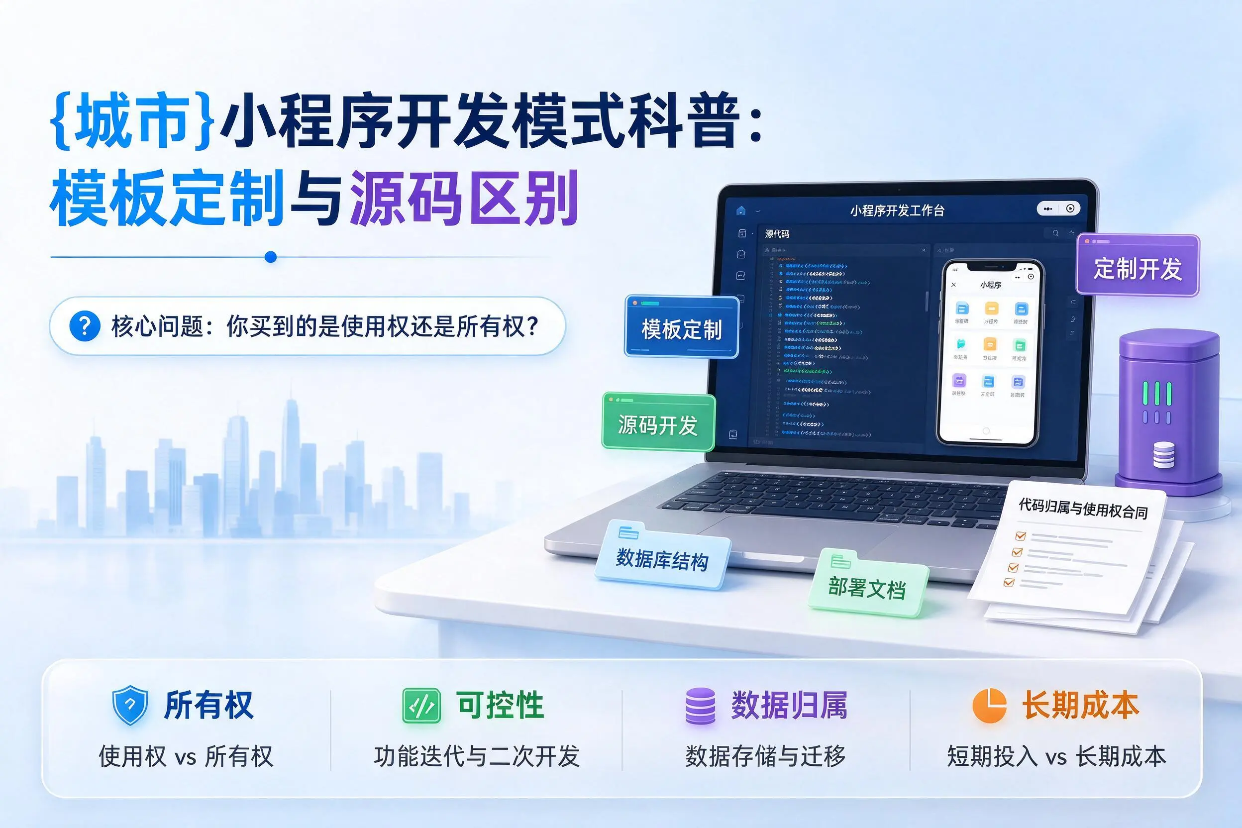 大连小程序开发模式科普：模板定制与源码区别