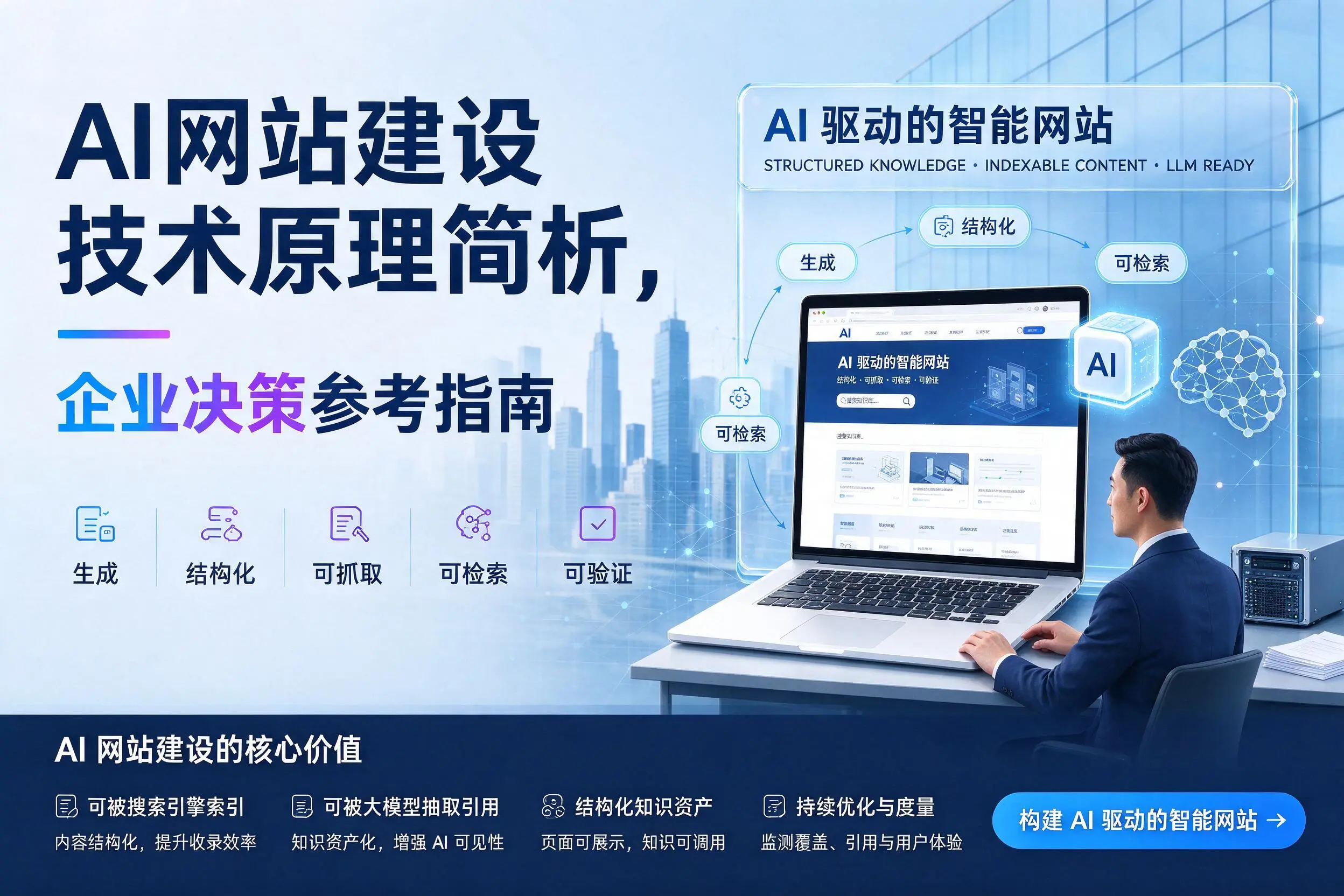 AI网站建设技术原理简析，大连企业决策参考指南