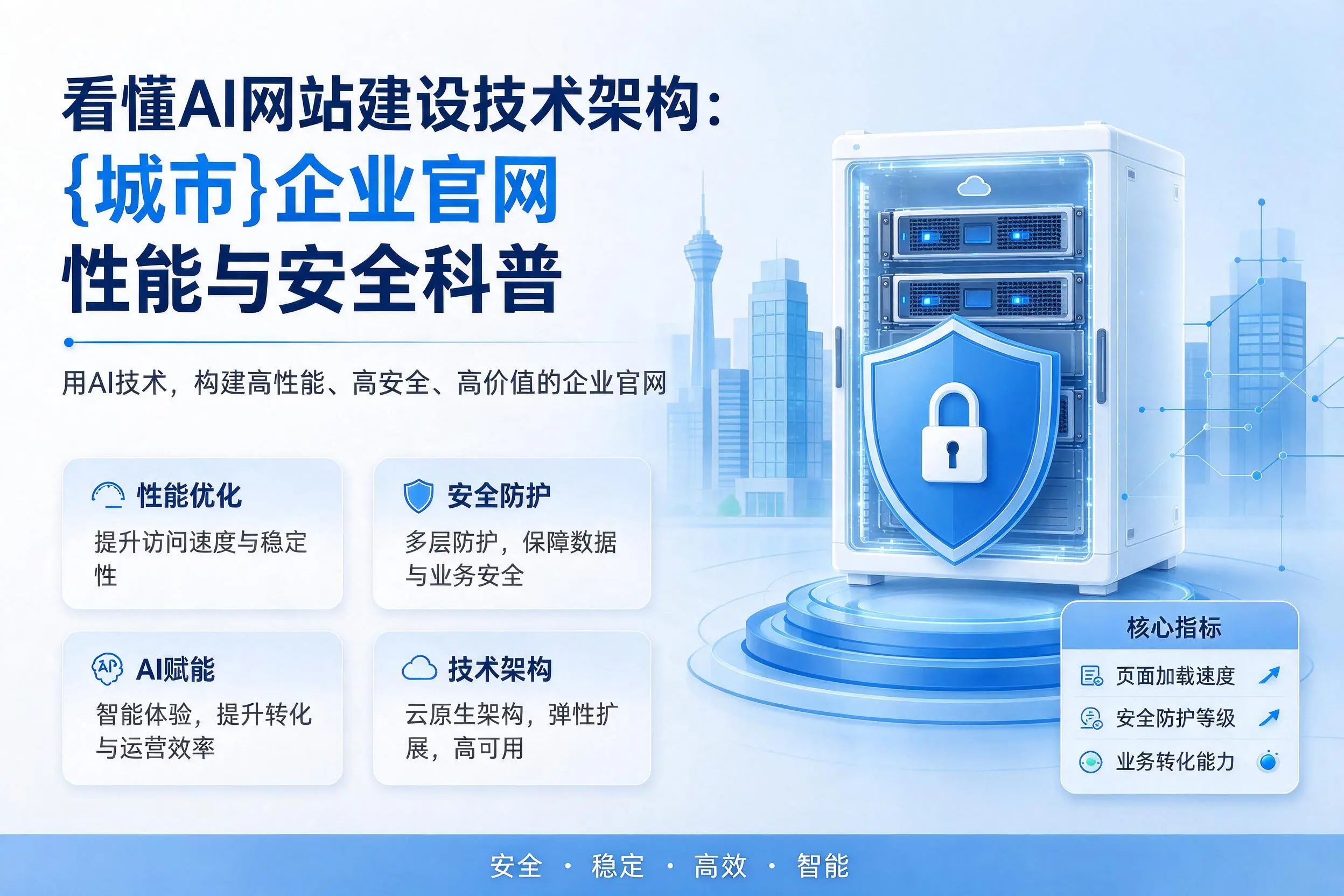 看懂AI网站建设技术架构:大连企业官网性能与安全科普