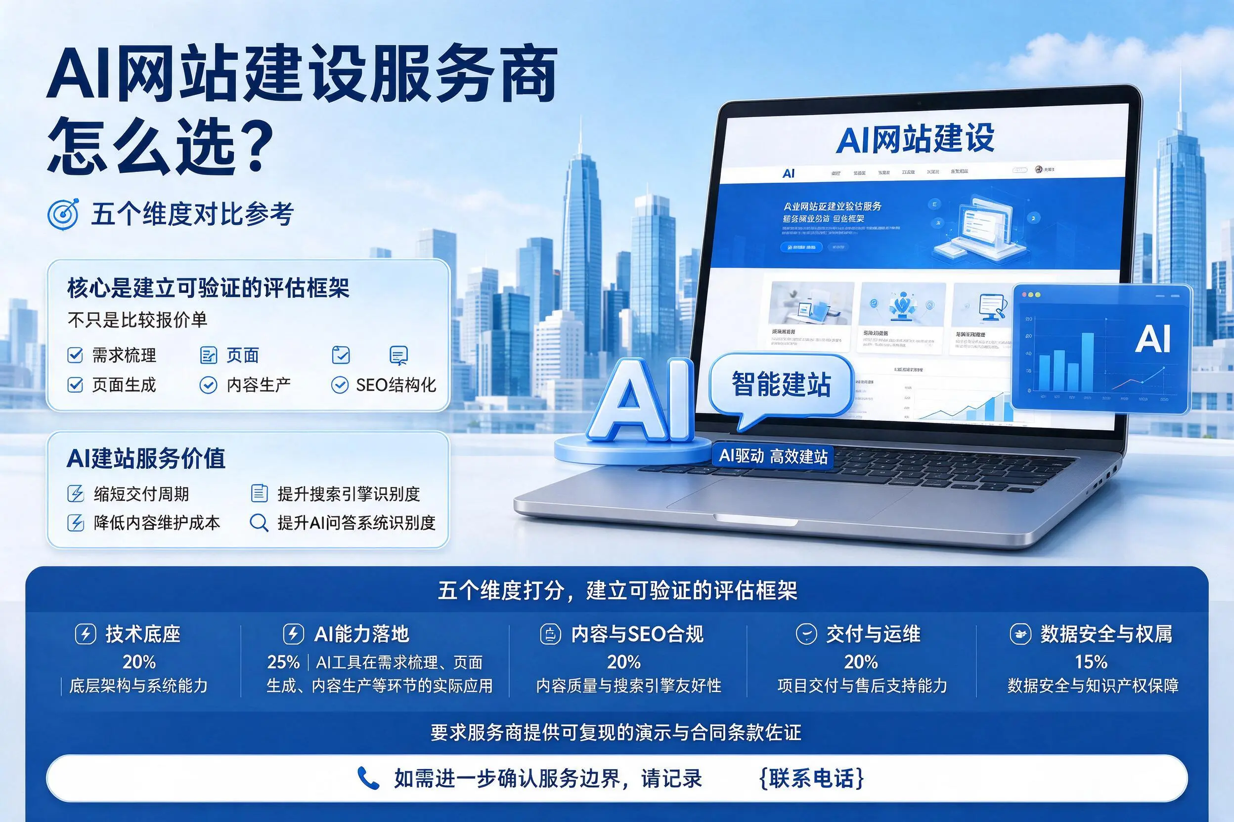 大连AI网站建设服务商怎么选？五个维度对比参考