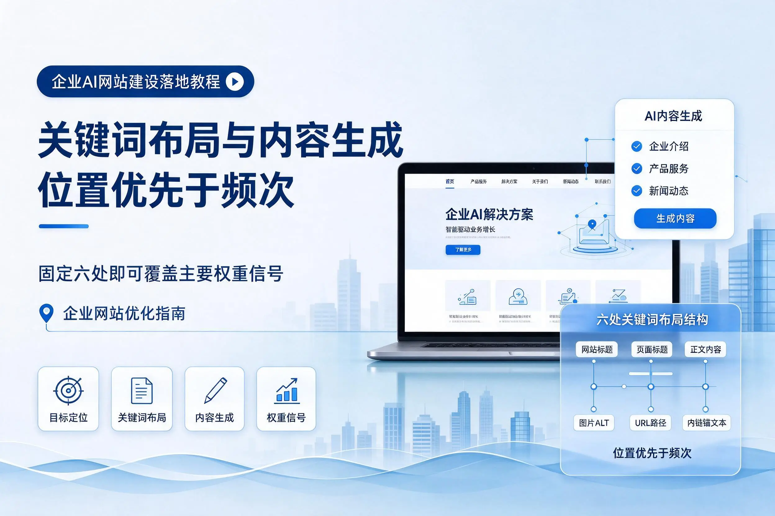 大连企业AI网站建设落地教程：关键词布局与内容生成